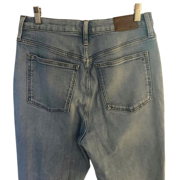 MADEWELL "Coffey" Light Wash Blue The Perfect Vintage Distressed Mom Jeans 28 - Picture 9 of 10
